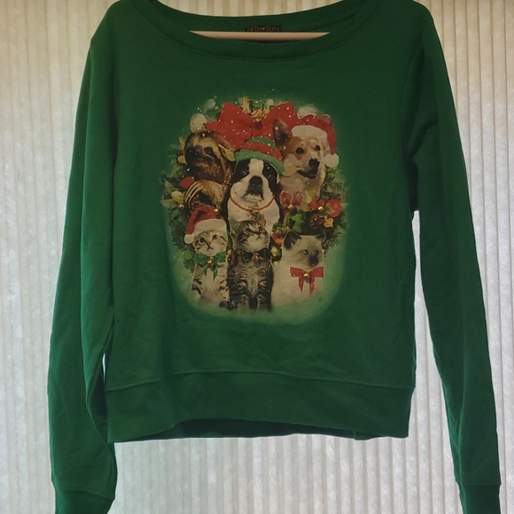 Animal Xmas sweatshirt with bells - Picture 2 of 6